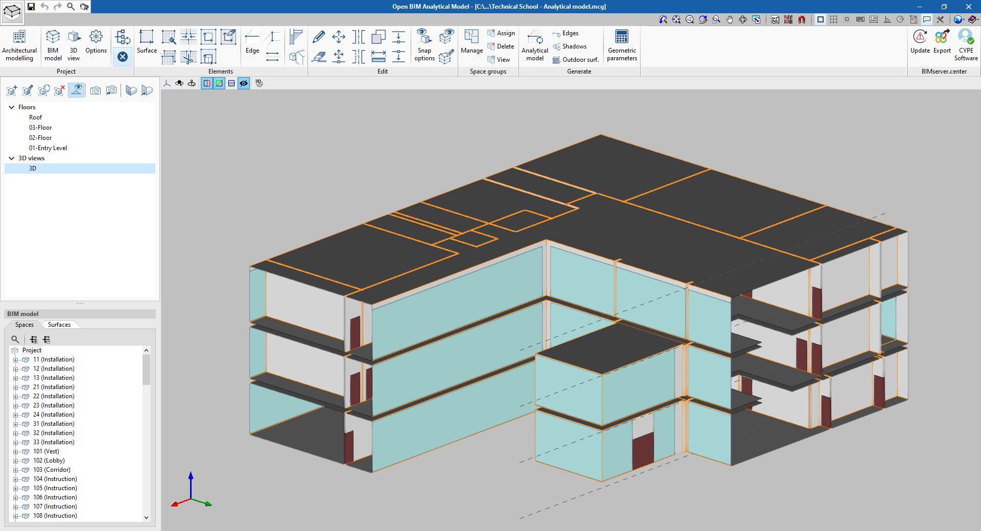 Open BIM Analytical Model