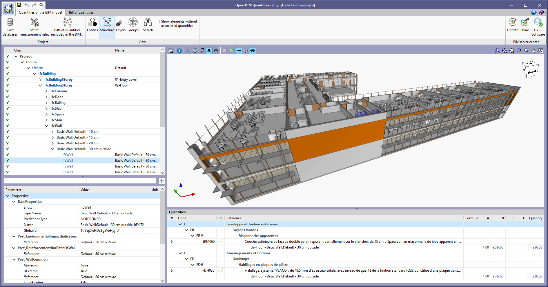 Open BIM Quantities