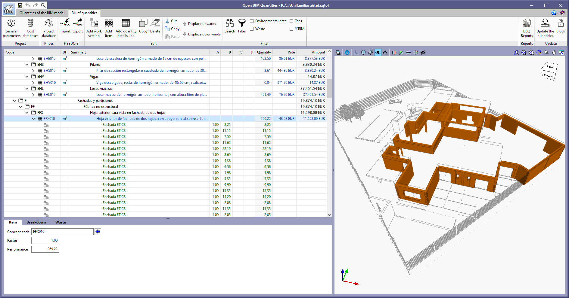 Open BIM Quantities